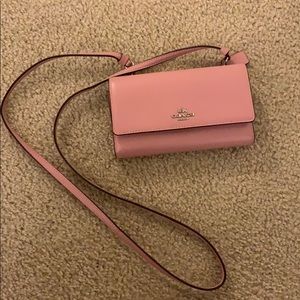 Authentic coach pink crossbody bag purse